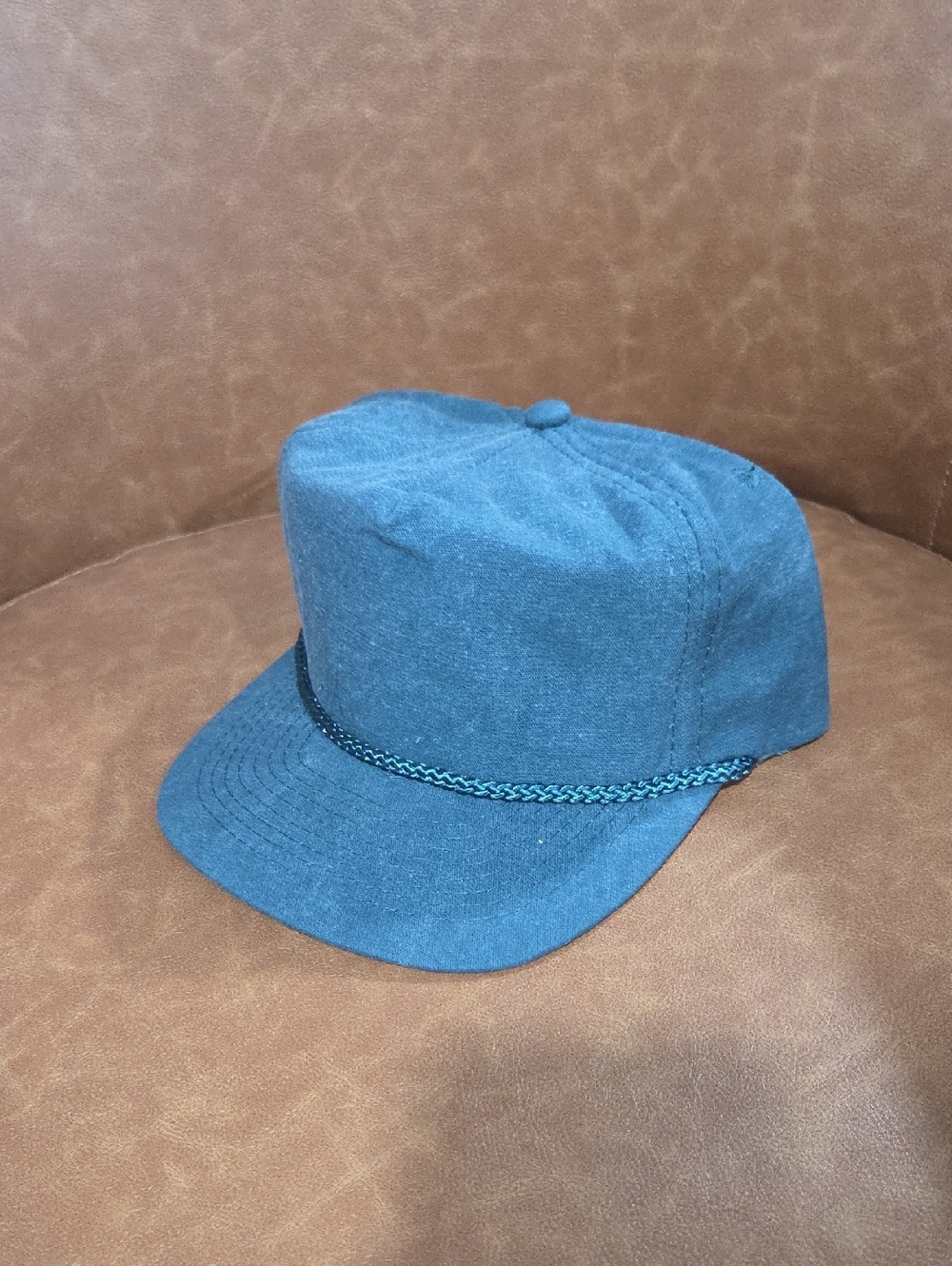 OTTO Teal Blue Corded Canvas Cap